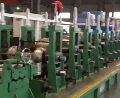 不锈钢大口径工业管焊管制管机设备生产线